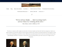 Tablet Screenshot of faithofourfoundingfathers.com